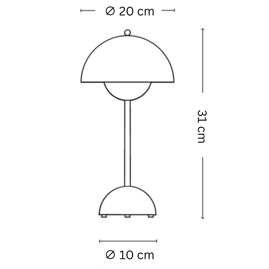 Dekorelax │ Kabellose Pilzlampe